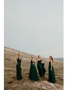 Zelené čipkované šaty v štýle morskej panny