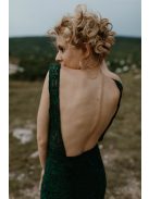 Zelené čipkované šaty v štýle morskej panny