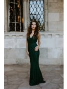 Zelené čipkované šaty v štýle morskej panny