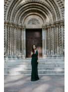 Zelené čipkované šaty v štýle morskej panny