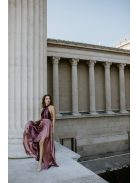 Staroružové maxi šaty