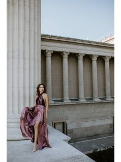 Staroružové maxi šaty