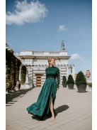 Zelená mušelínová maxi sukňa