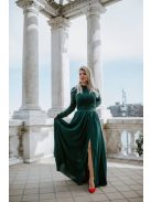 Zelená mušelínová maxi sukňa