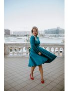 Petrolejovo modré šaty