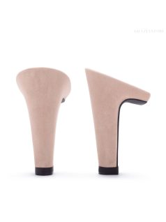 ROSE velúrový podpätok - block 10 cm