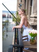 Biele čipkované body