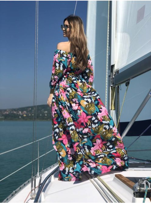 Maxi šaty na ramená 