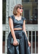 Saténový set - čierny