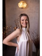 One-size saténové biele šaty