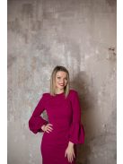 Magenta priliehavé šaty