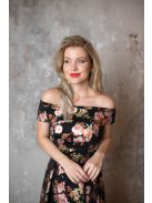 Maxi šaty s kvetinovou potlačou