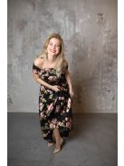 Maxi šaty s kvetinovou potlačou