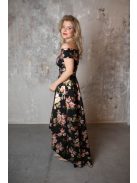 Maxi šaty s kvetinovou potlačou