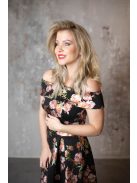 Maxi šaty s kvetinovou potlačou