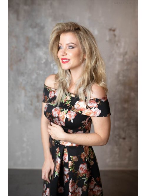 Maxi šaty s kvetinovou potlačou