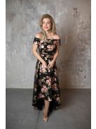 Maxi šaty s kvetinovou potlačou