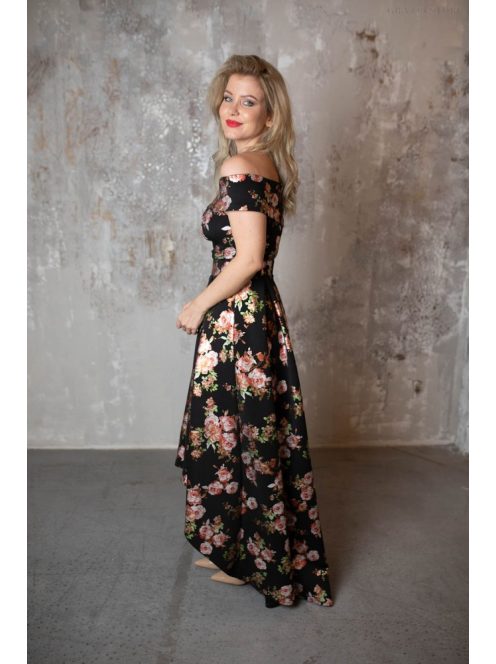 Maxi šaty s kvetinovou potlačou