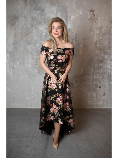 Maxi šaty s kvetinovou potlačou