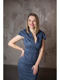 Modro-sivé mini šaty