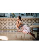 Lujza - Ružové mini šaty s trblietavým topom