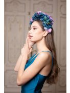 Maxi šaty s hlbokým výstrihom - petrolejovo modrá