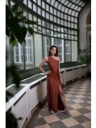 Úzky štýl s uzlíkovým detailom - hrdzavohnedá