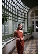 Úzky štýl s uzlíkovým detailom - hrdzavohnedá