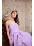 Mušelínové šaty bez chrbtovej časti - orgovánová