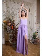 Mušelínové šaty bez chrbtovej časti - orgovánová