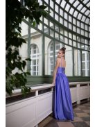 Maxi šaty s výstrihom do V - levanduľová