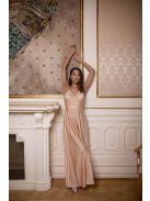 Abigél - maxi šaty vo farbe šampanské