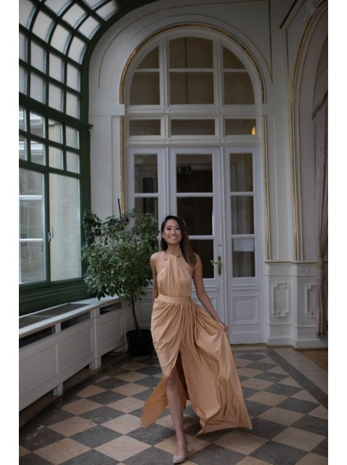 Maxi so zatočením vpredu - zlatá