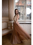 Čipkované body - šampanské