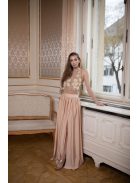 Maxi šaty - šampanské