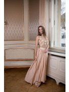 Maxi šaty - šampanské