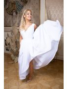 Čipkované body - biela