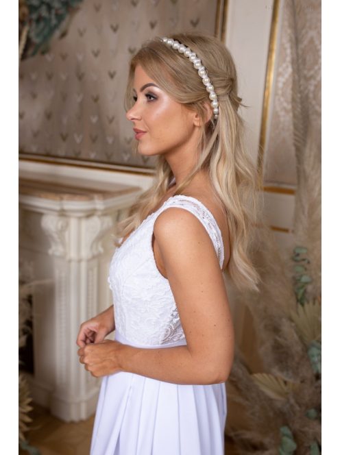 Čipkované body - biela