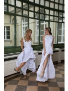 Asymetrická sukňa - biela