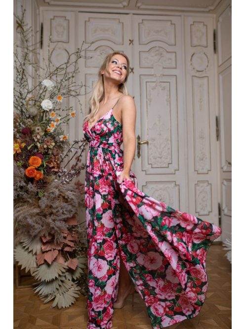 Abigél - maxi so vzorom ruže