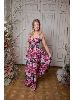 Abigél - maxi so vzorom ruže