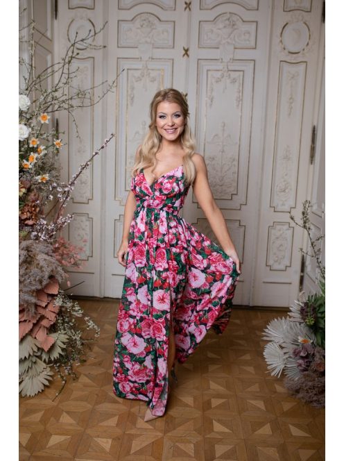 Abigél - maxi so vzorom ruže