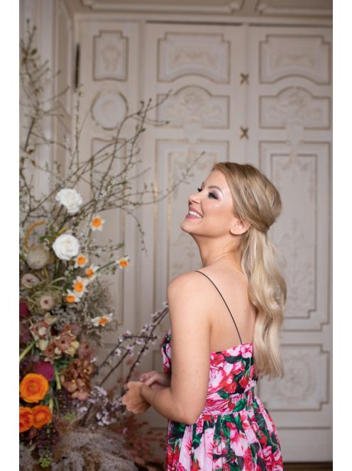 Abigél - maxi so vzorom ruže