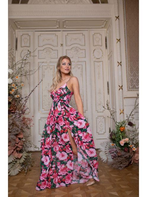 Abigél - maxi so vzorom ruže