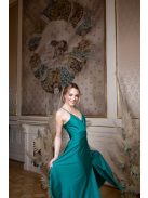 Abigél- zelené maxi šaty