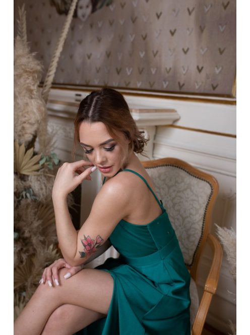 Abigél- zelené maxi šaty