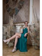 Abigél- zelené maxi šaty