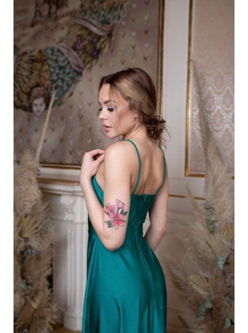 Abigél- zelené maxi šaty