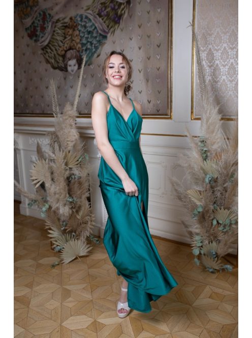 Abigél- zelené maxi šaty