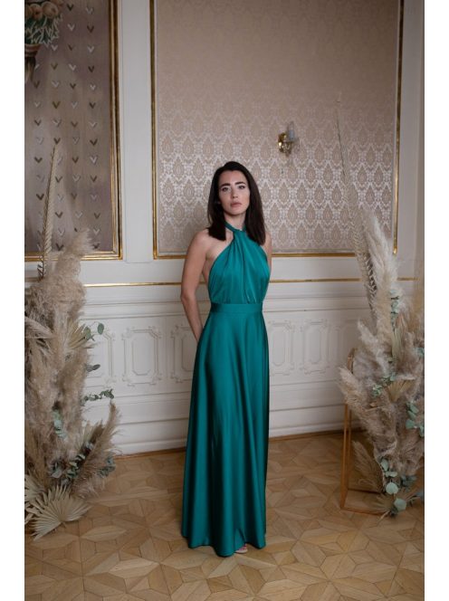 Vpredu uzlíkový detail maxi - zelená